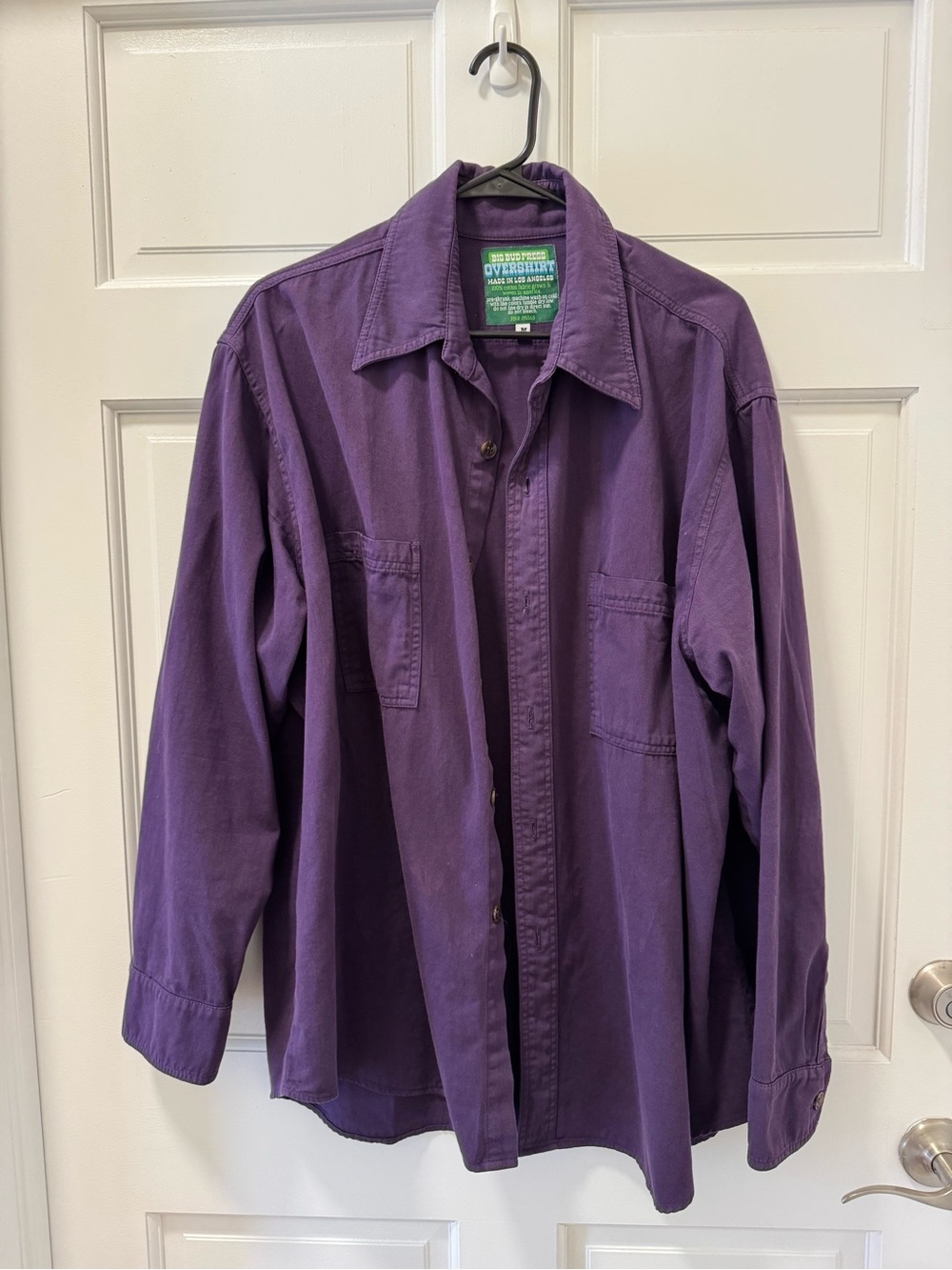 Big Bud Press Eggplant Oversized Overshirt